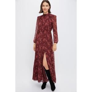 TUCKERNUCK Burgundy Bouquet Adare Dress Size XXS NWT Retail $298 Tuckernuck